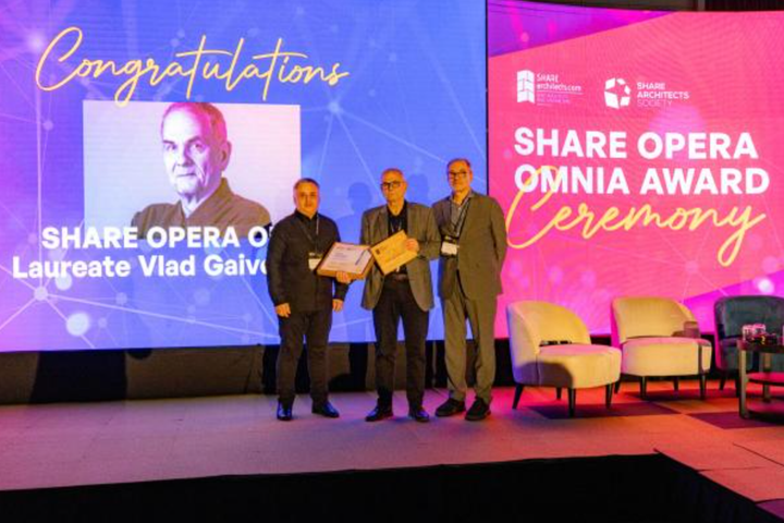 SHARE Romania Forum 2025: Premiul Opera Omnia pentru Vlad Gaivoronschi, un reper în arhitectura contemporană din România