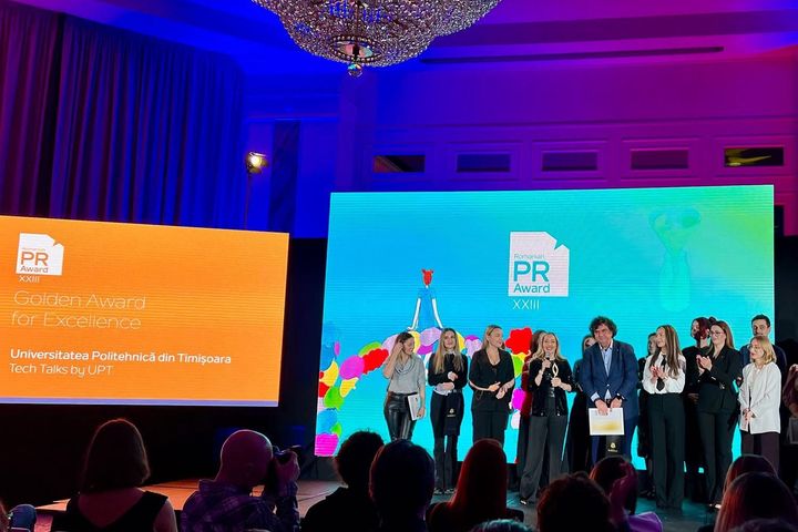 Tech Talks by UPT – Golden Award for Excellence la Romanian PR Award 2025